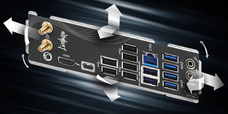 Flexible Integrated I/O Shield